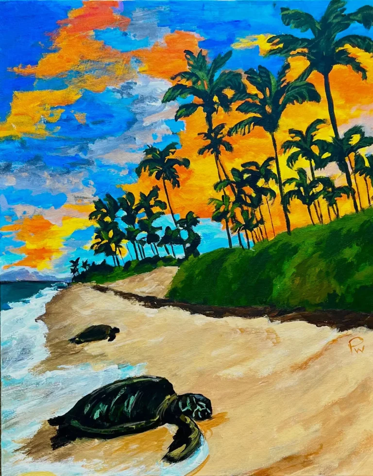 PW_HonuAtSunrise_16x20